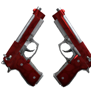 Dual Berettas | Hemoglobin (Minimal Wear)